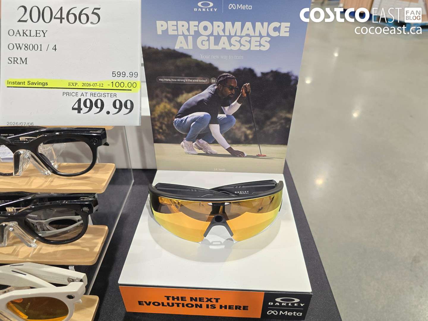 2004665 OAKLEY OW8001 / 4 SRM ($100.00 INSTANT SAVINGS EXPIRES ON 2026-07-12) $499.99