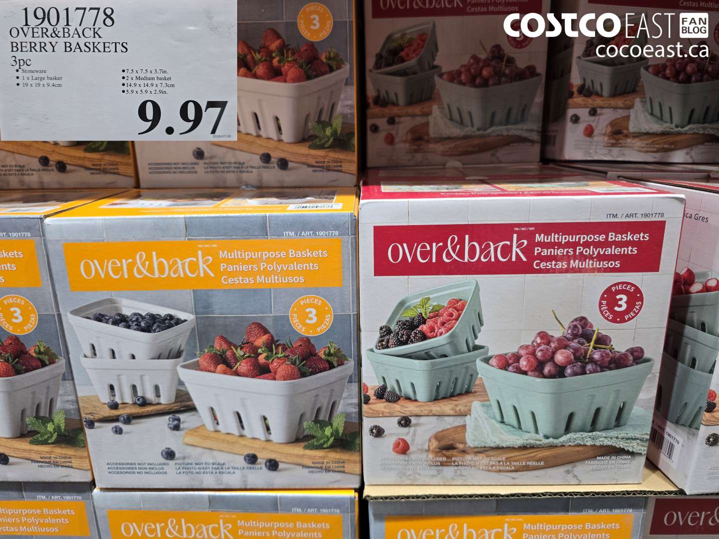 1901778 OVER&BACK BERRY BASKETS 3PC $9.97