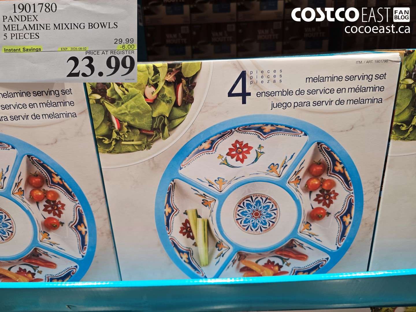 1901780 PANDEX MELAMINE MIXING BOWLS 5 PIECES ($6.00 INSTANT SAVINGS EXPIRES ON 2026-08-02) $23.99
