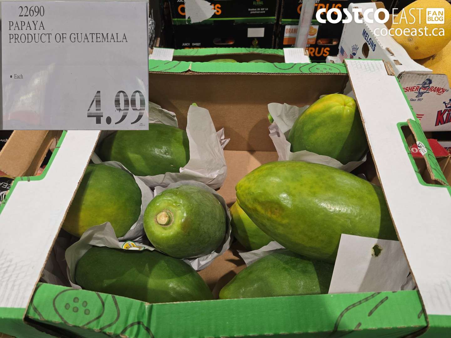 22690 PAPAYA PRODUCT OF GUATEMALA $4.99