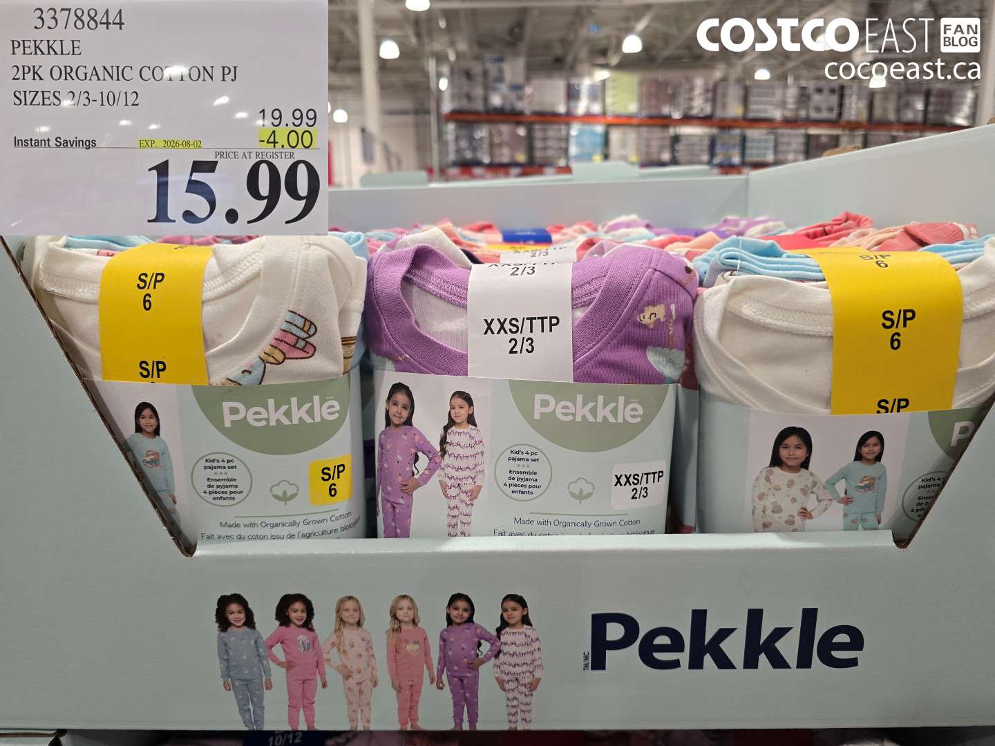 3378844 PEKKLE 2PK ORGANIC COTTON PJ SIZES 2/3-10/12 ($4.00 INSTANT SAVINGS EXPIRES ON 2026-08-02) $15.99