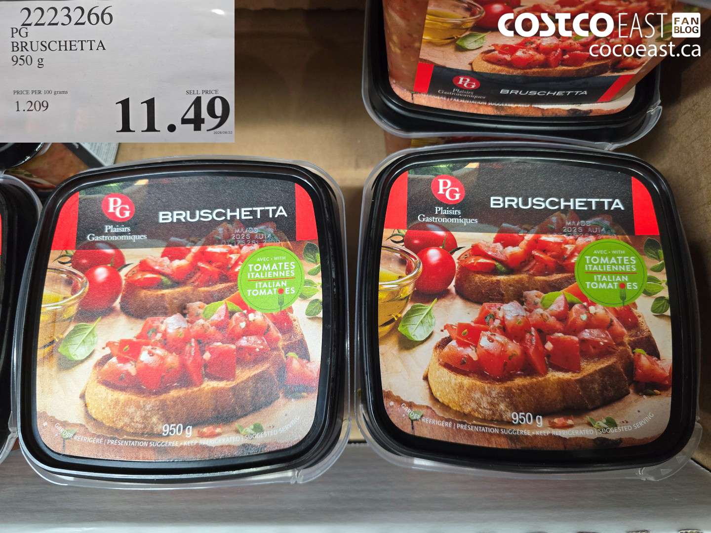 2223266 PG BRUSCHETTA 950 G $11.49