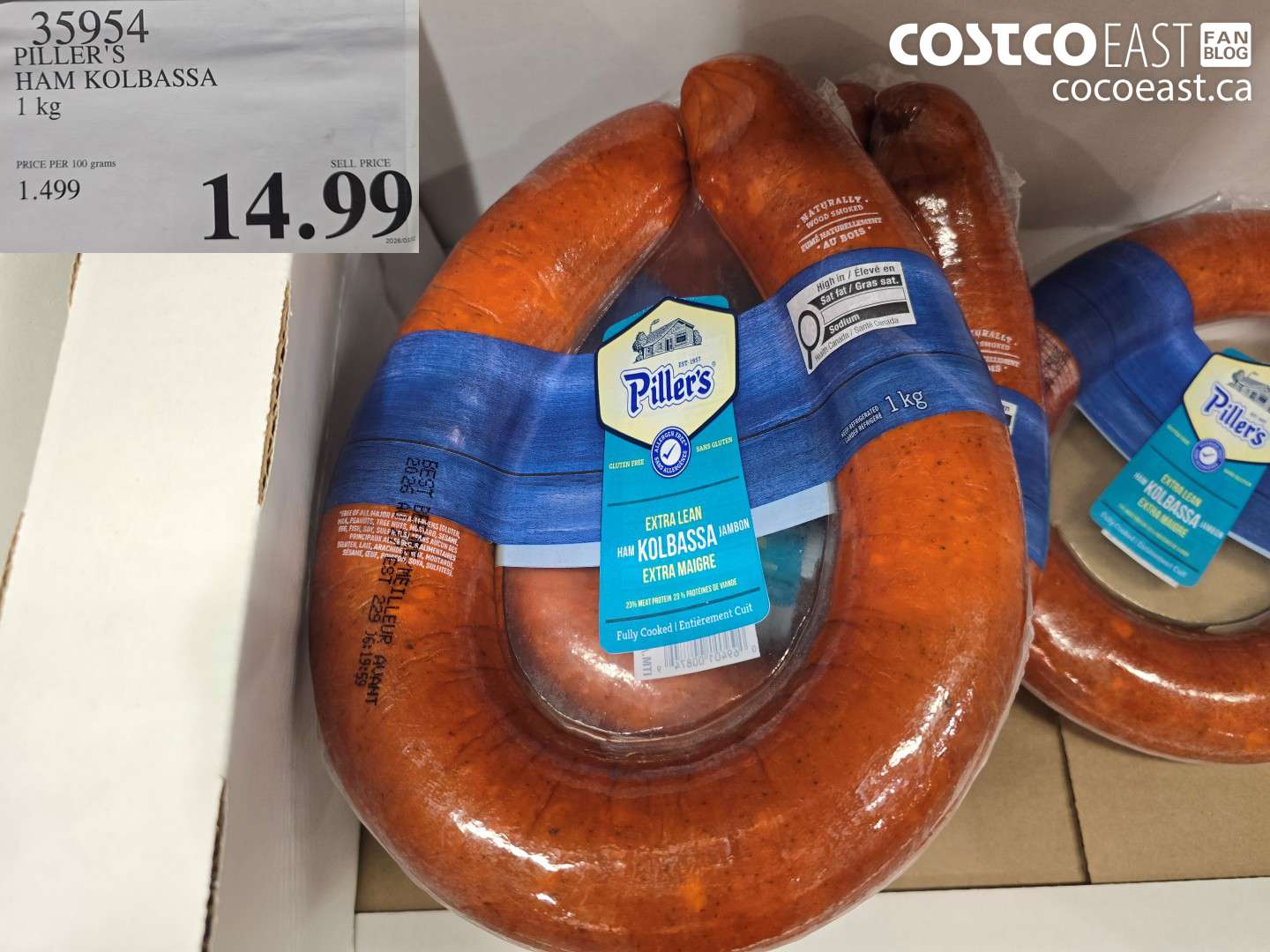 35954 PILLER'S HAM KOLBASSA 1 KG $14.99