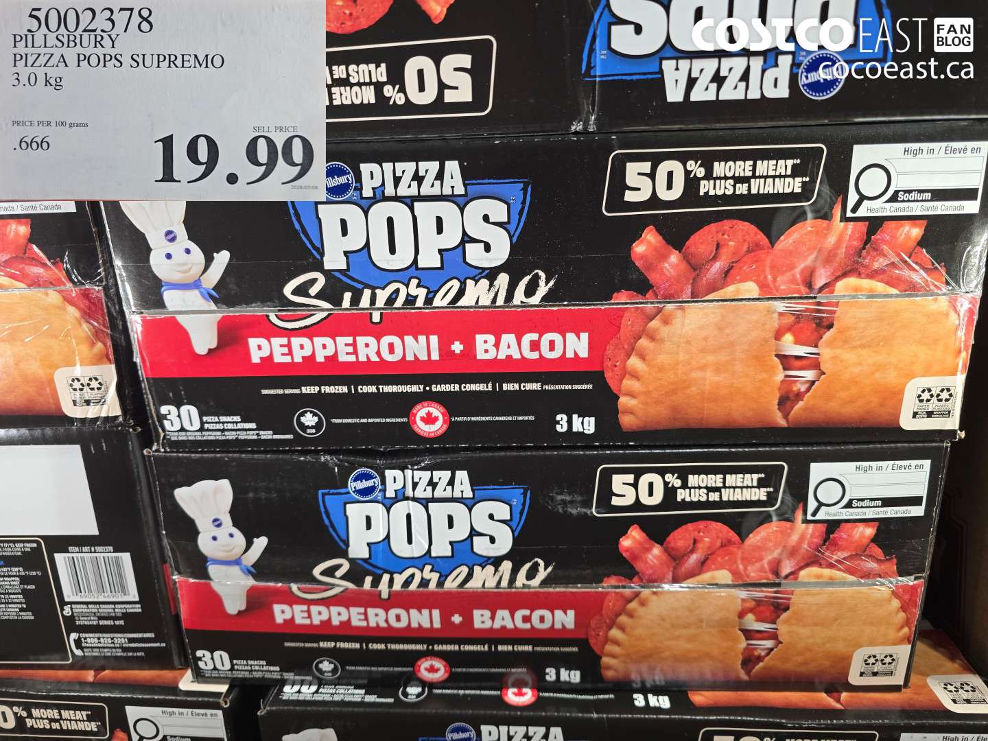 5002378 PILLSBURY PIZZA POPS SUPREMO 3.0 KG $19.99