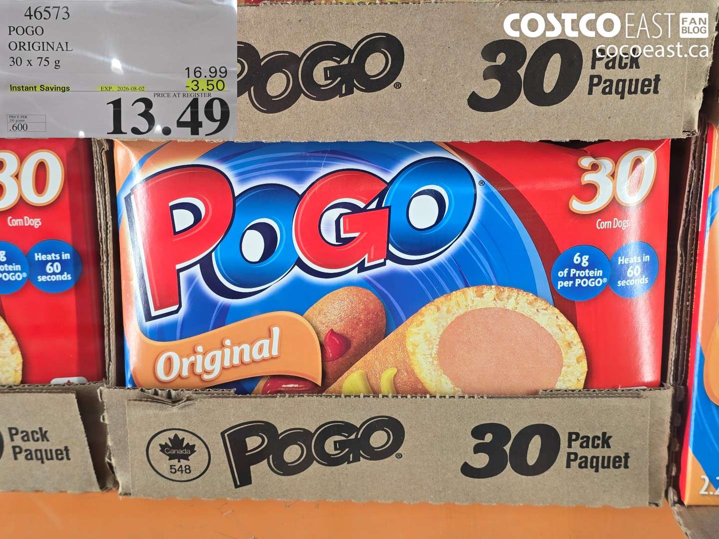 46573 POGO ORIGINAL 30 X 75 G ($3.50 INSTANT SAVINGS EXPIRES ON 2026-08-02) $13.49