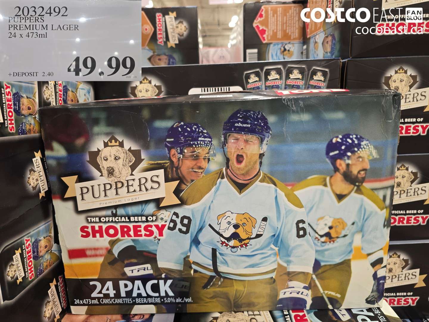 2032492 PUPPERS PREMIUM LAGER 24 X 473ML $49.99