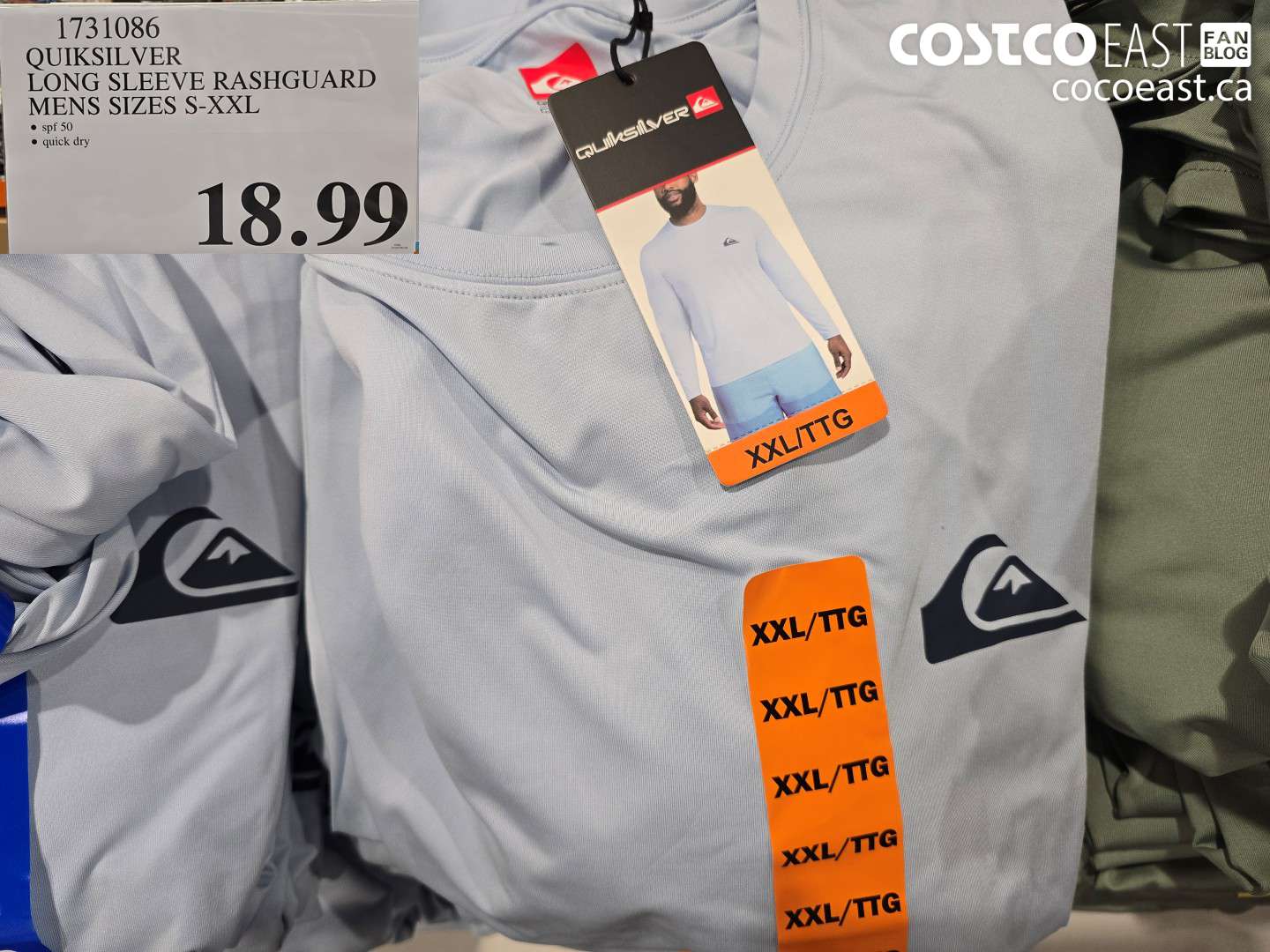 1731086 QUIKSILVER LONG SLEEVE RASHGUARD MENS SIZES S-XXL $18.99