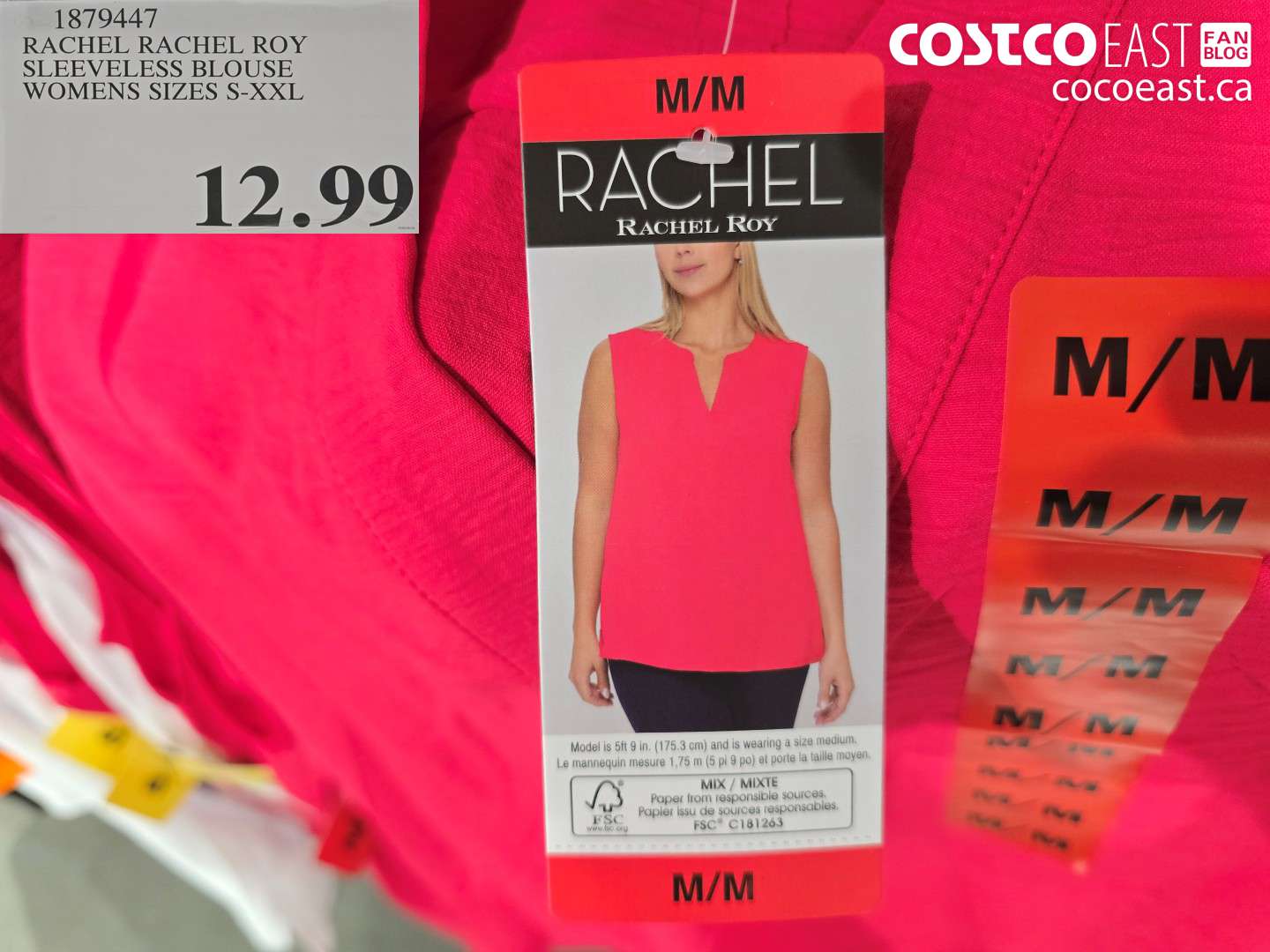 1879447 RACHEL RACHEL ROY SLEEVELESS BLOUSE WOMENS SIZES S-XXL $12.99