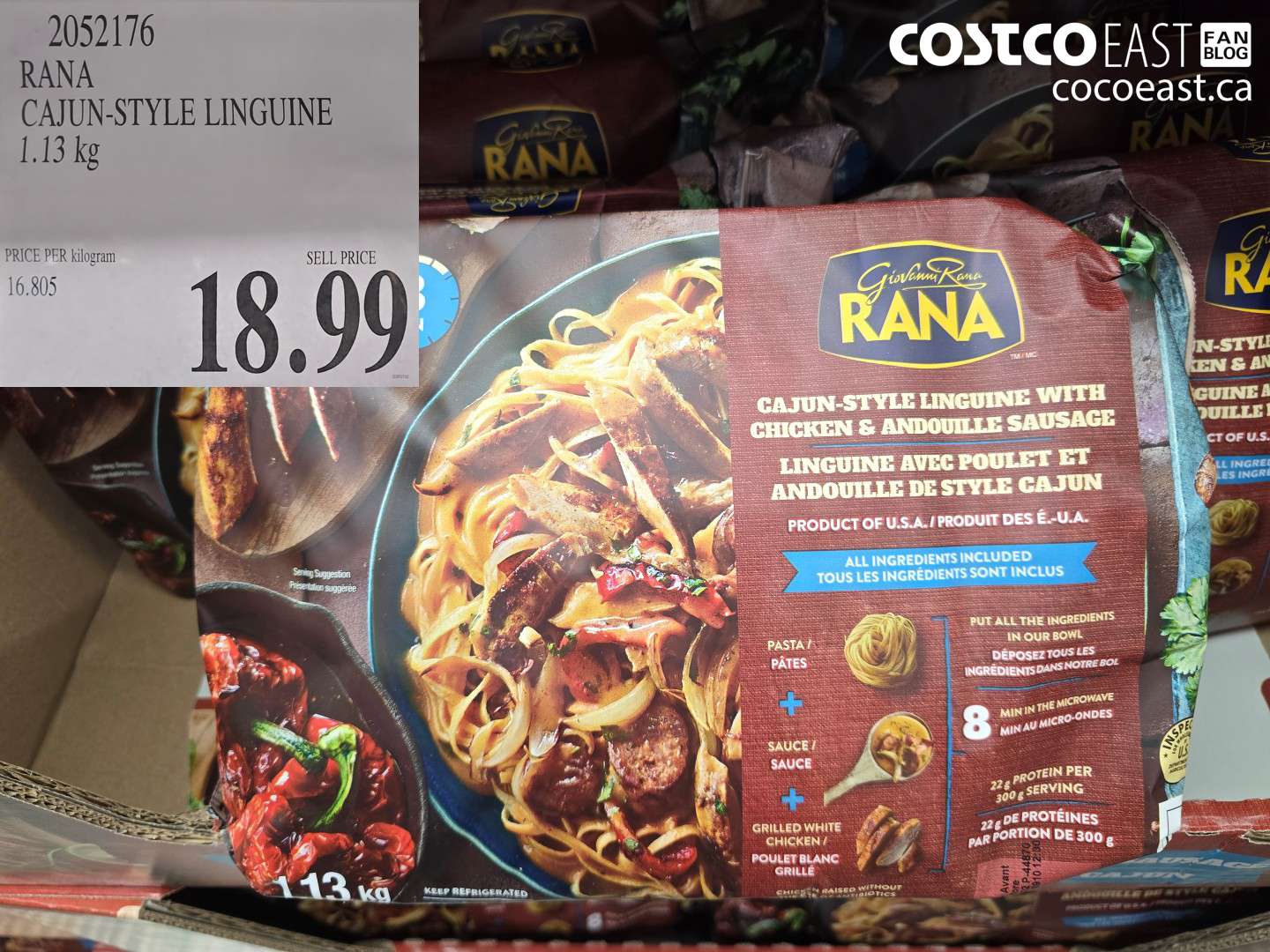 2052176 RANA CAJUN-STYLE LINGUINE 1.13 KG $18.99