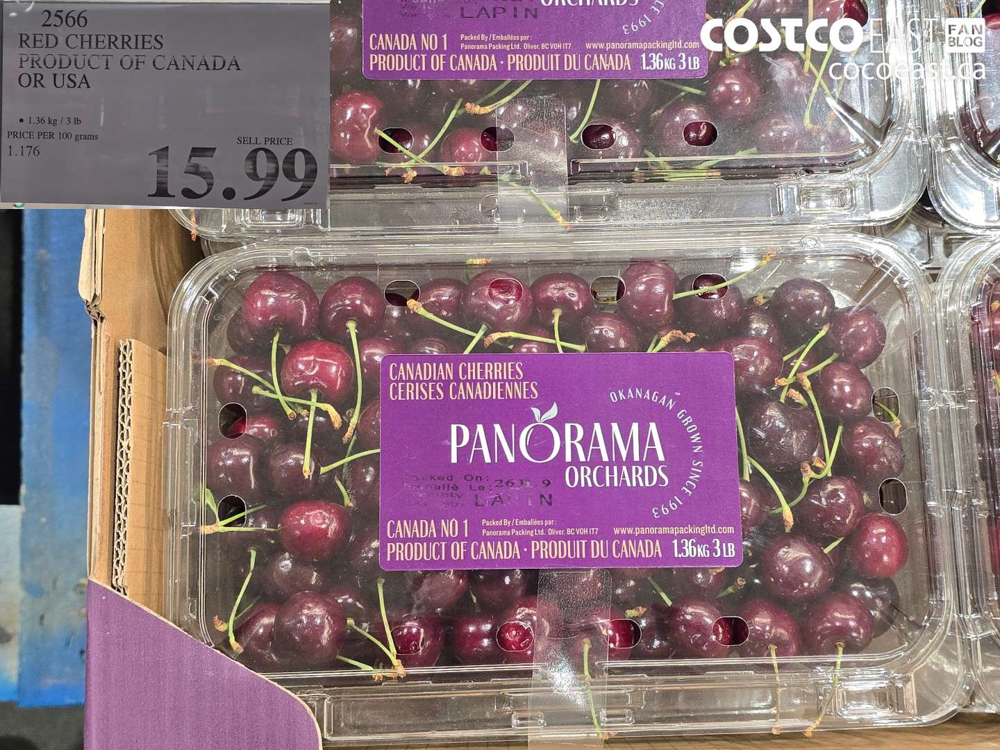 2566 RED CHERRIES PRODUCT OF CANADA OR USA $15.99