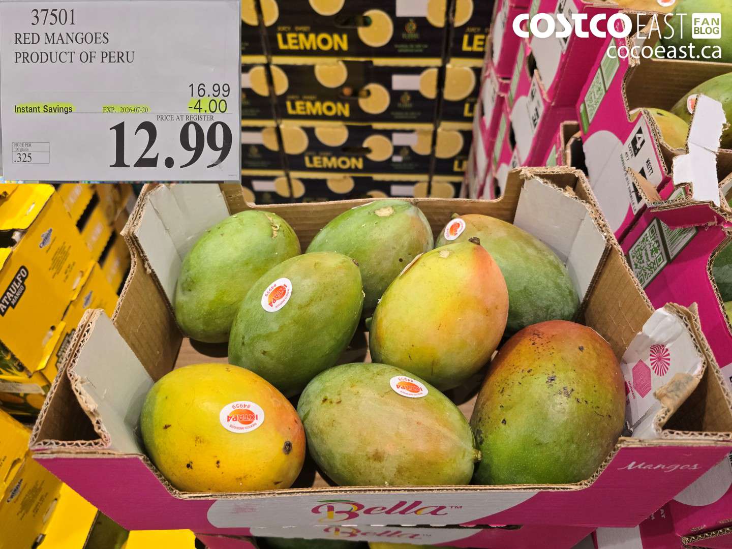 37501 RED MANGOES PRODUCT OF PERU ($4.00 INSTANT SAVINGS EXPIRES ON 2026-07-20) $12.99