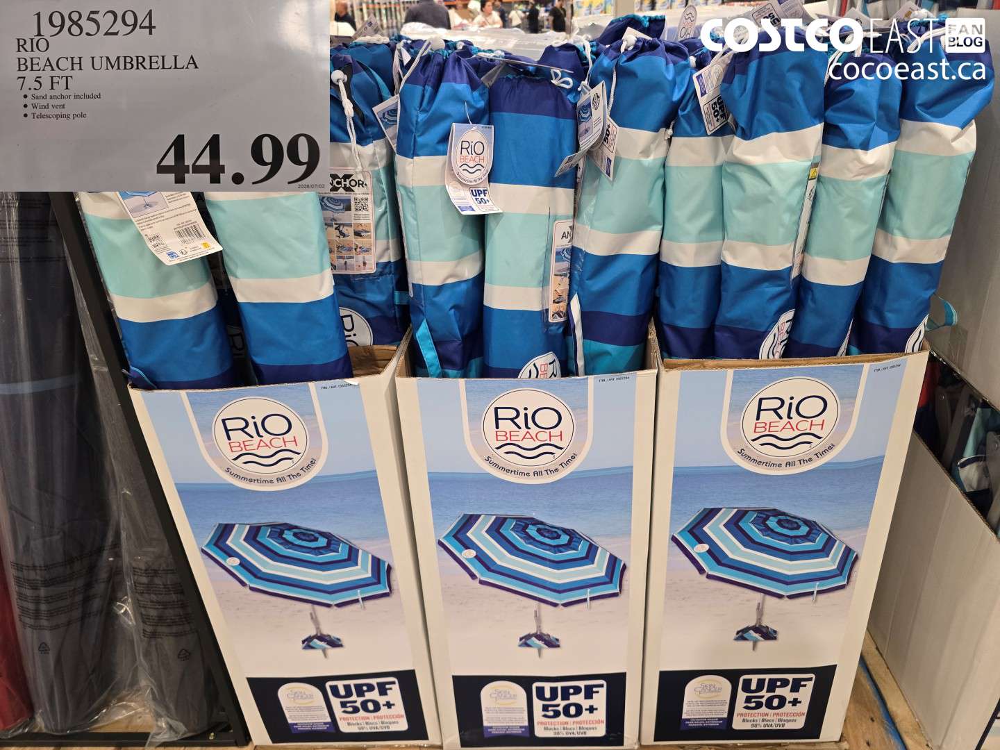 1985294 RIO BEACH UMBRELLA 7.5 FT $44.99
