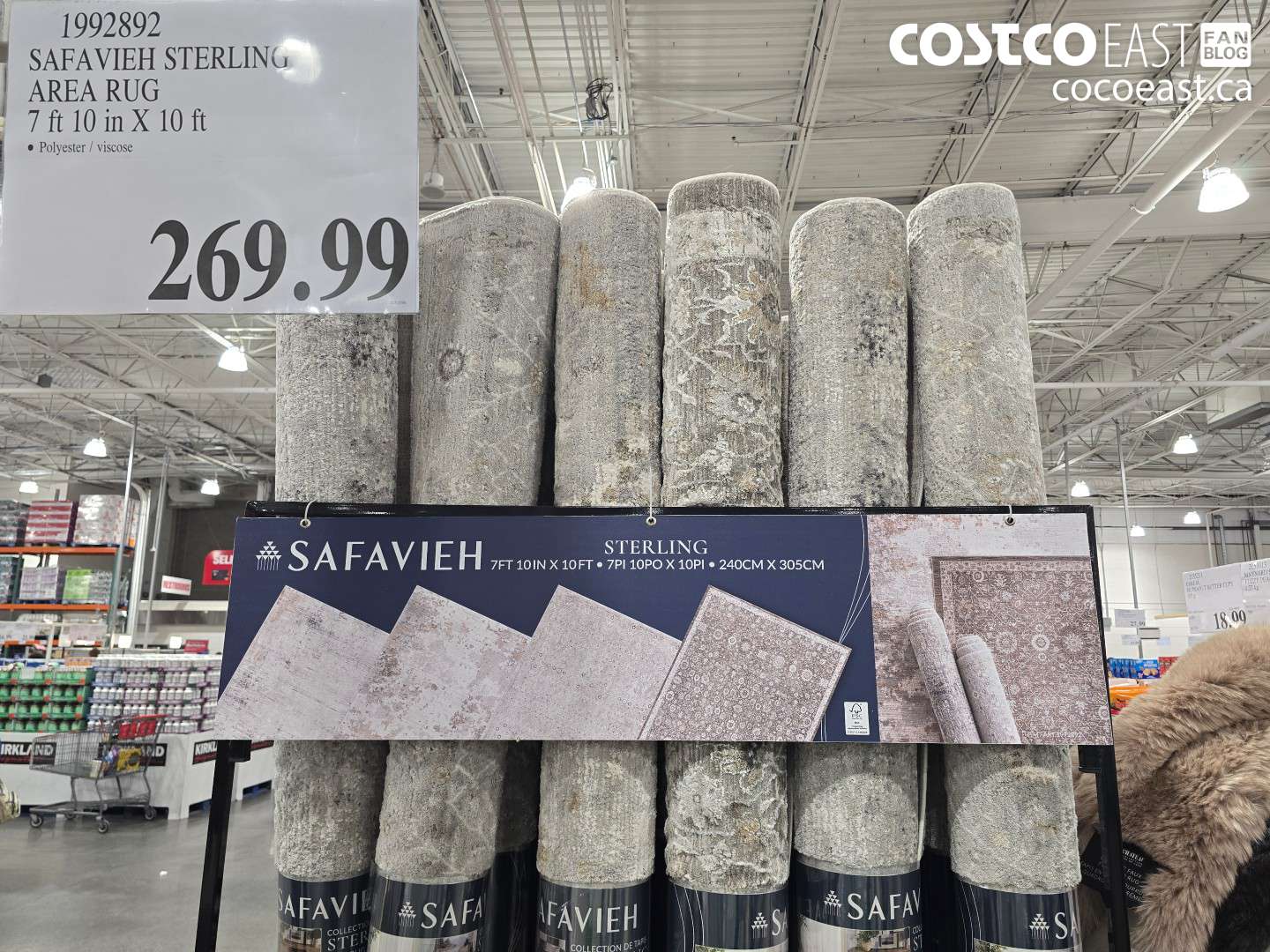 1992892 SAFAVIEH STERLING AREA RUG 7 FT 10 IN X 10 FT $269.99