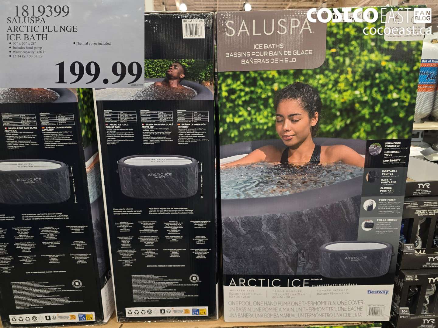 1819399 SALUSPA ARCTIC PLUNGE ICE BATH $199.99