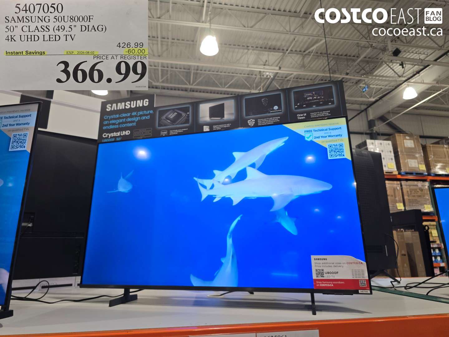 5407050 SAMSUNG 50U8000F 50