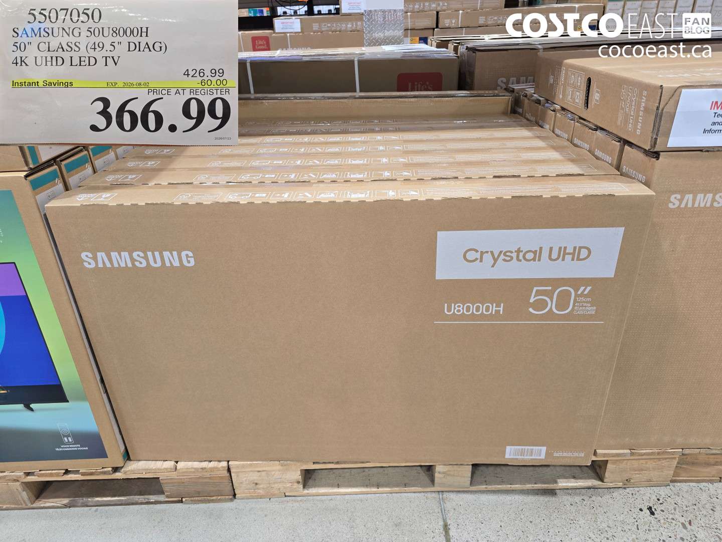 5507050 SAMSUNG 50U8000H 50