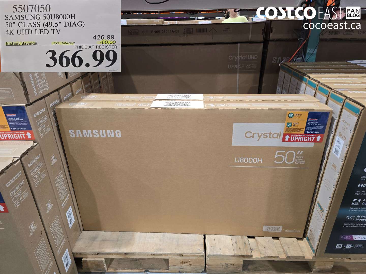 5507050 SAMSUNG 50U8000H 50