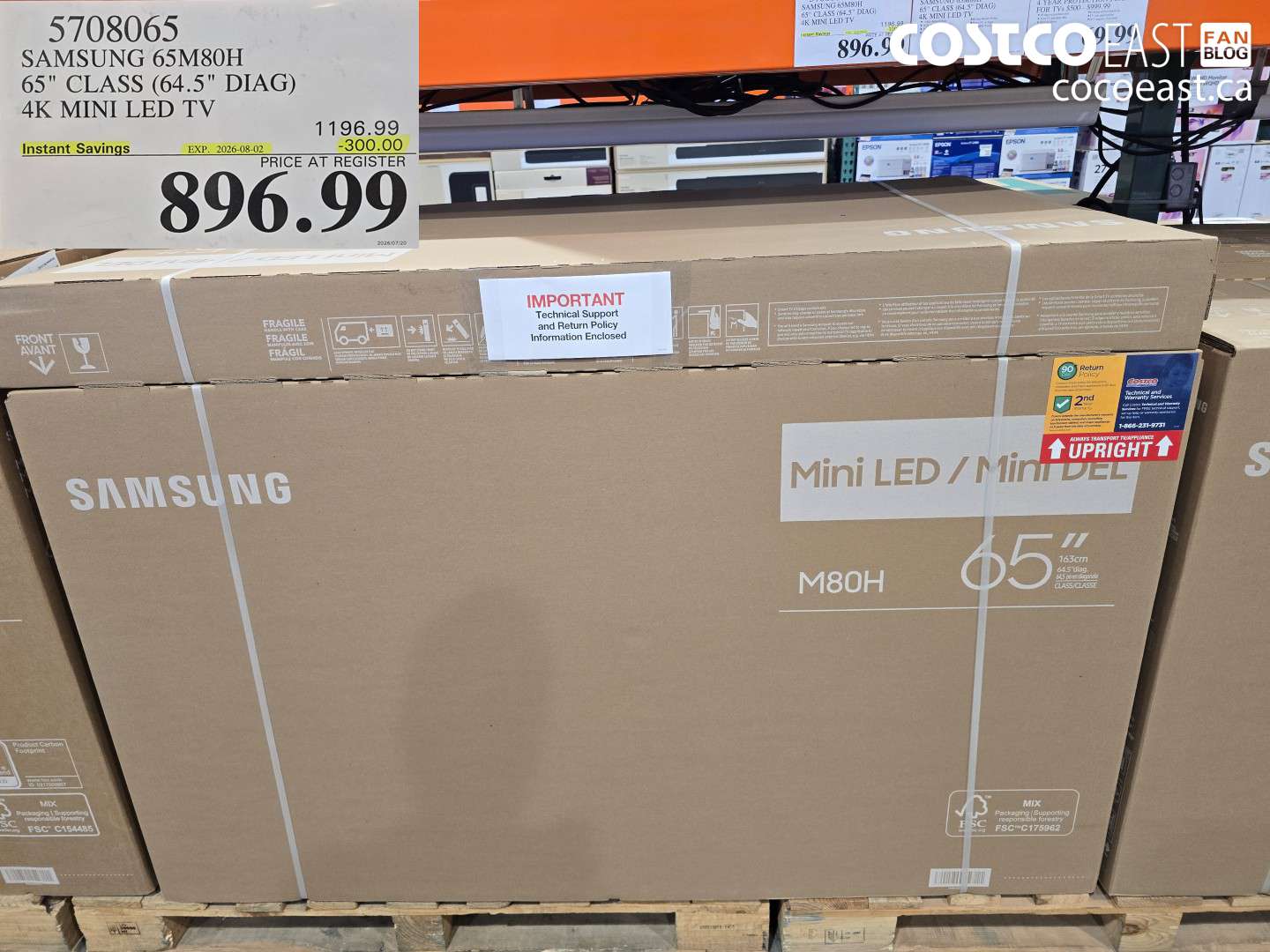 5708065 SAMSUNG 65M80H 65