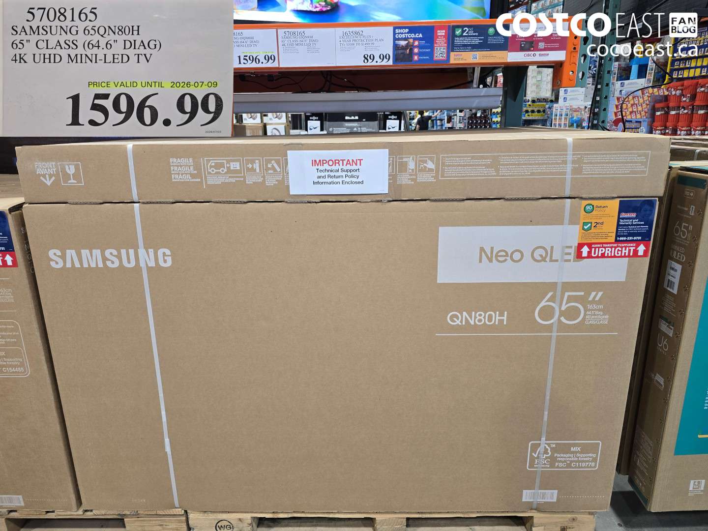 5708165 SAMSUNG 65QN80H 65
