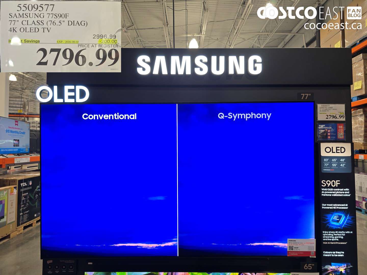 5509577 SAMSUNG 77S90F 77
