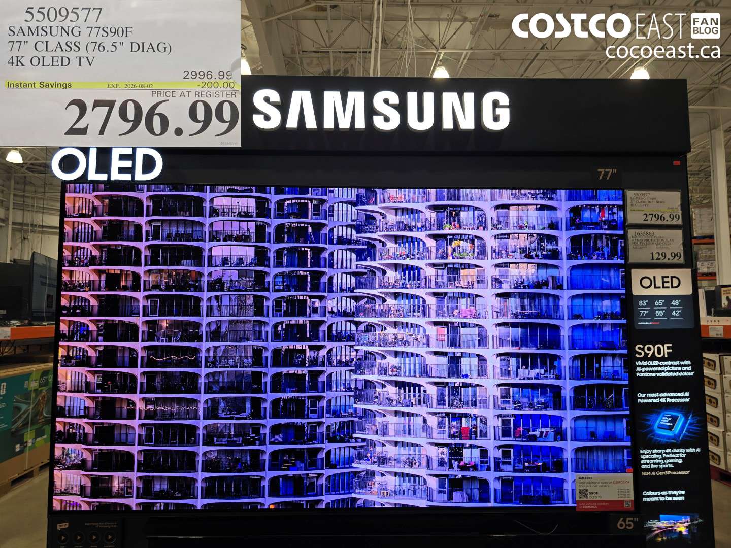 5509577 SAMSUNG 77S90F 77