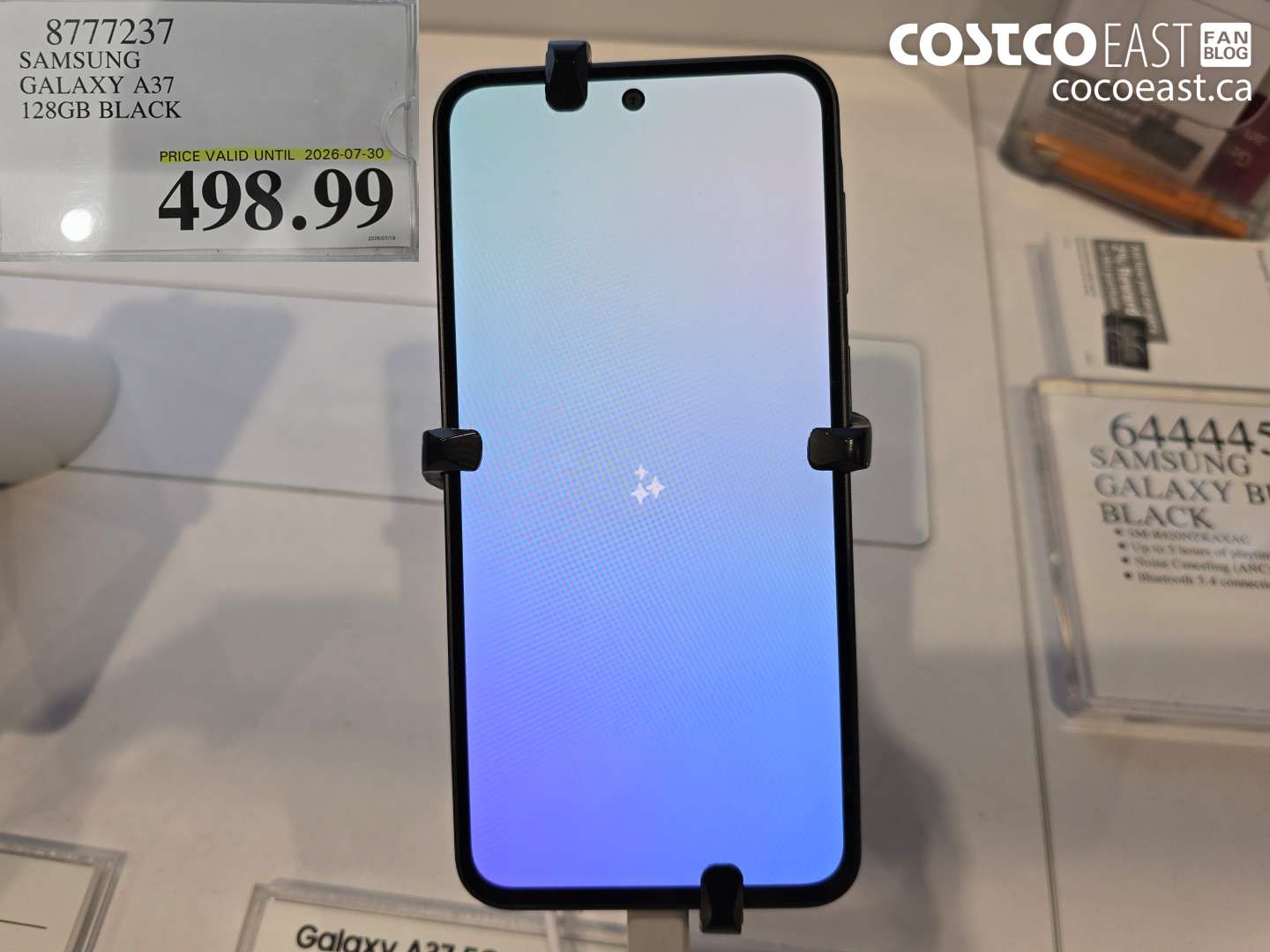 8777237 SAMSUNG GALAXY A37 128GB BLACK $498.99