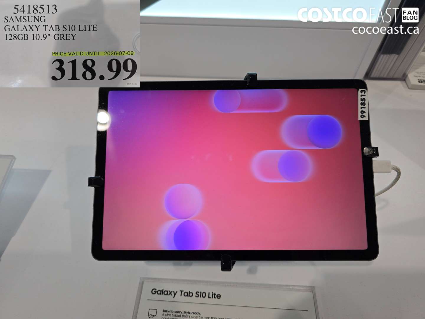 5418513 SAMSUNG GALAXY TAB S10 LITE 128GB 10.9
