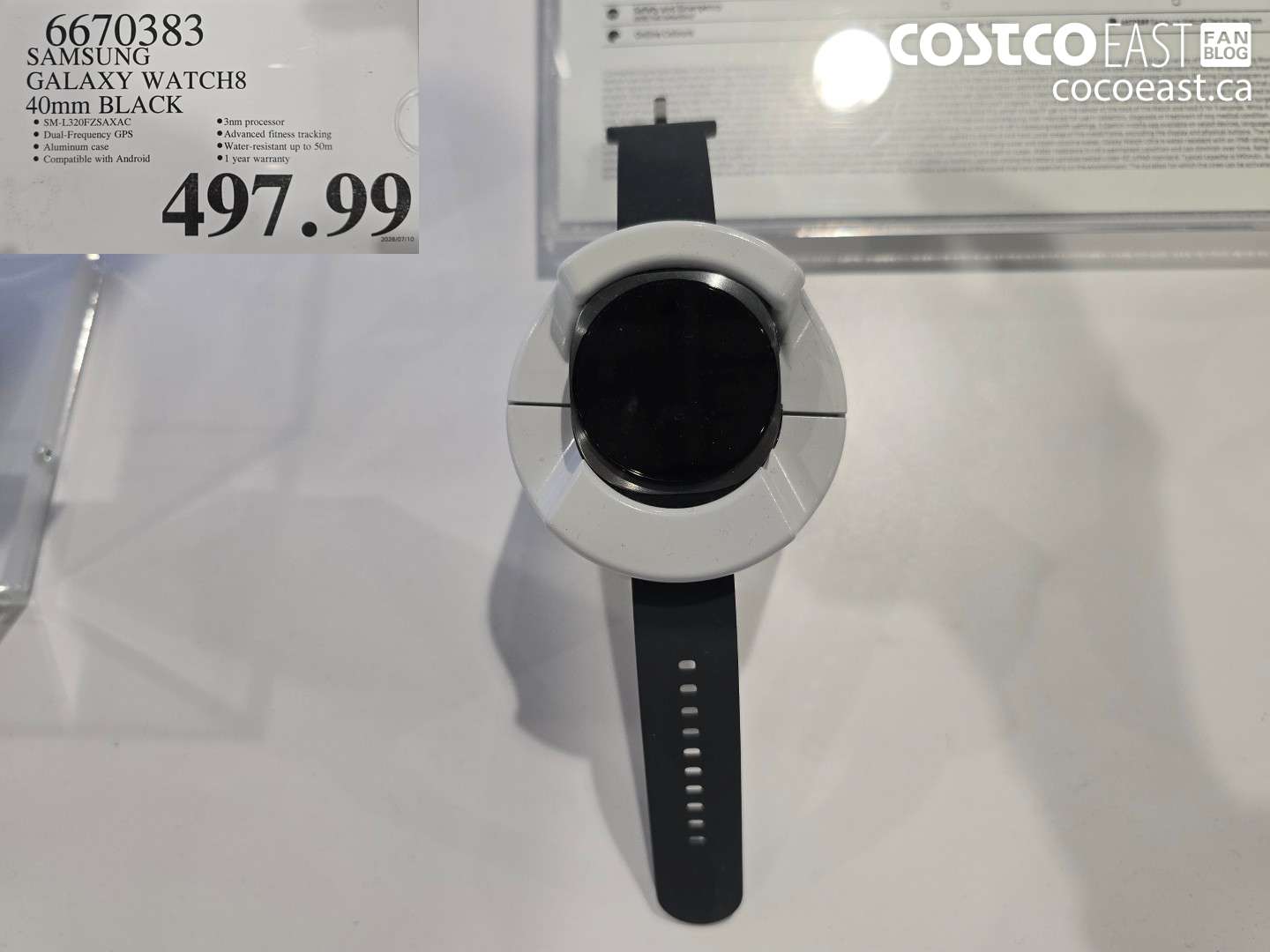 6670383 SAMSUNG GALAXY WATCH8 40MM BLACK $497.99