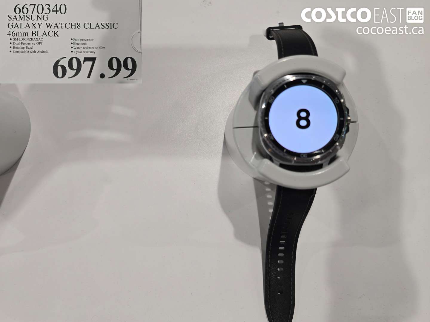 6670340 SAMSUNG GALAXY WATCH8 CLASSIC 46MM BLACK $697.99