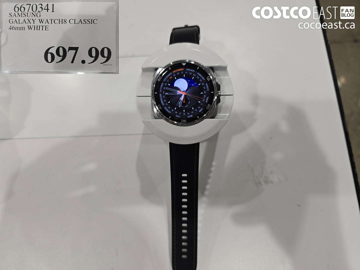6670341 SAMSUNG GALAXY WATCH8 CLASSIC 46MM WHITE $697.99