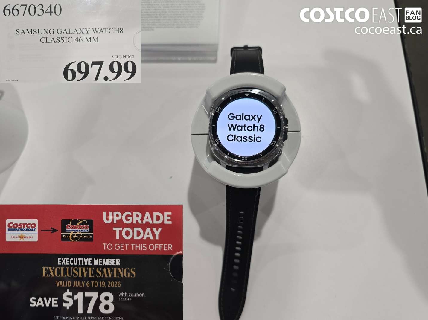 6670340 SAMSUNG GALAXY WATCH8 CLASSIC 46 MM $697.99