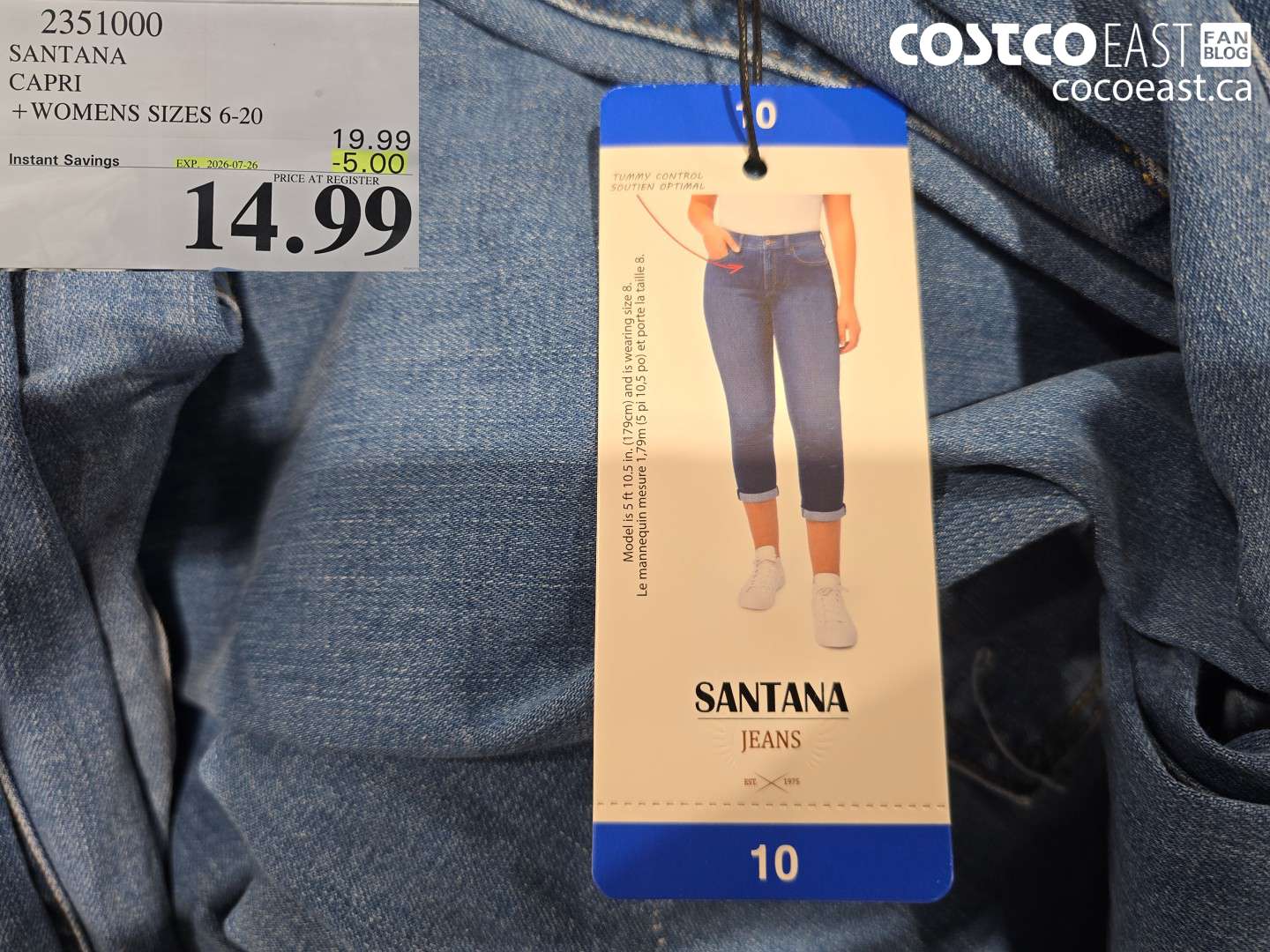 2351000 SANTANA CAPRI + WOMENS SIZES 6-20 ($5.00 INSTANT SAVINGS EXPIRES ON 2026-07-26) $14.99