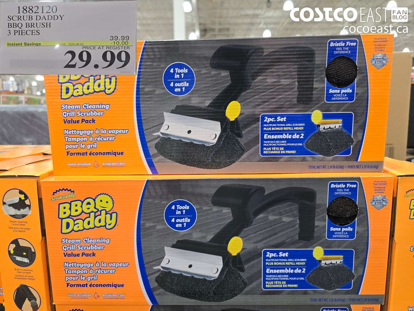 1882120 SCRUB DADDY BBQ BRUSH 3 PIECES ($10.00 INSTANT SAVINGS EXPIRES ON 2026-08-02) $29.99