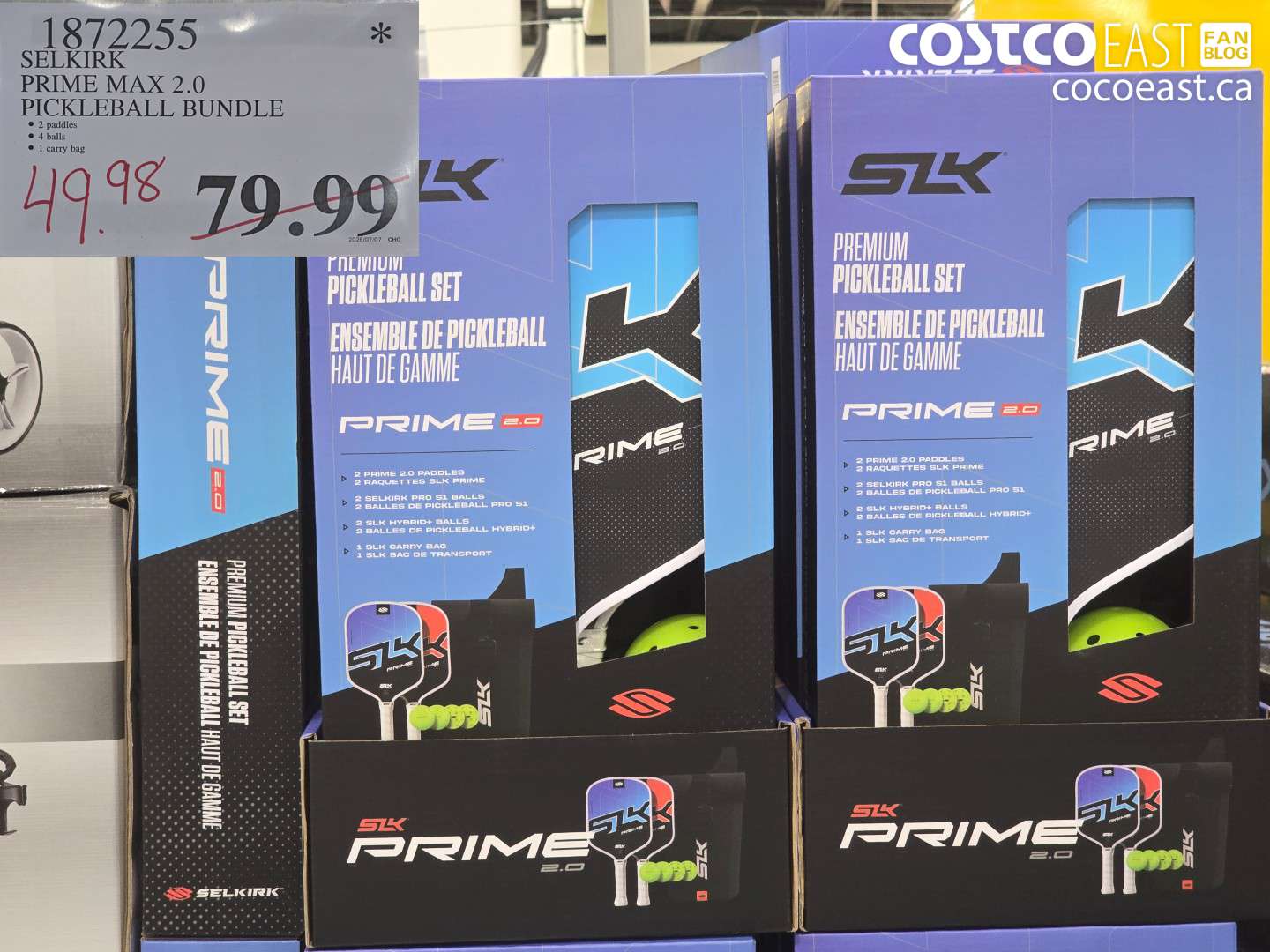 1872255 SELKIRK PRIME MAX 2.0 PICKLEBALL BUNDLE $49.98