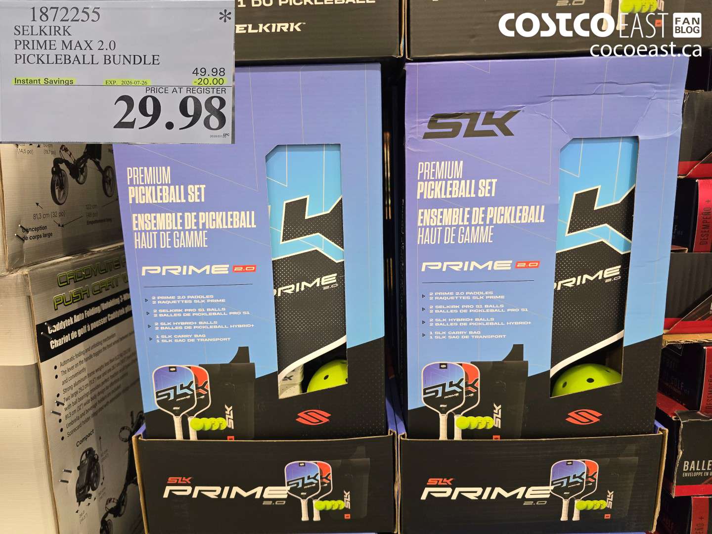 1872255 SELKIRK PRIME MAX 2.0 PICKLEBALL BUNDLE ($20.00 INSTANT SAVINGS EXPIRES ON 2026-07-26) $29.98