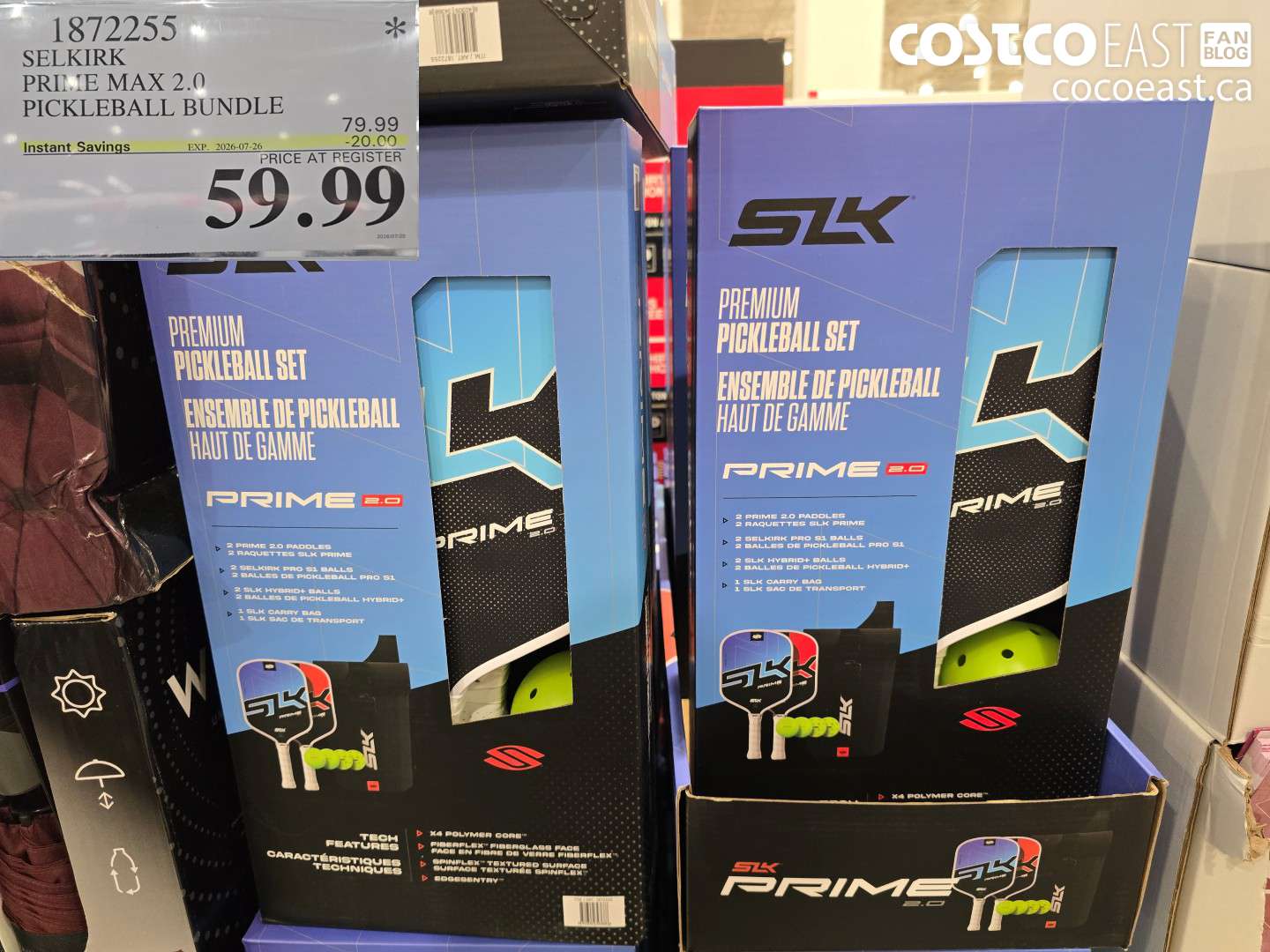 1872255 SELKIRK PRIME MAX 2.0 PICKLEBALL BUNDLE ($20.00 INSTANT SAVINGS EXPIRES ON 2026-07-26) $59.99