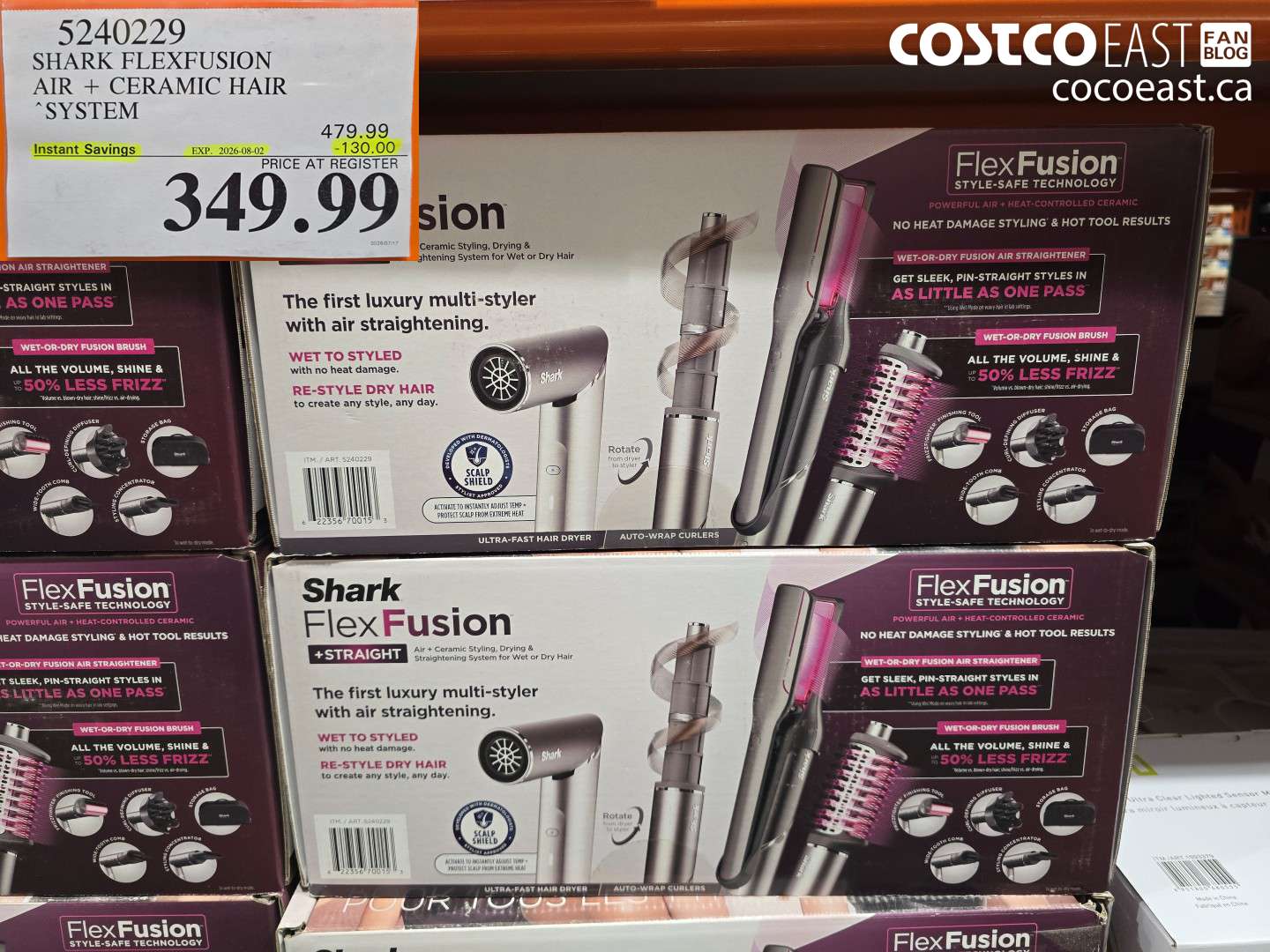 5240229 SHARK FLEXFUSION AIR + CERAMIC HAIR SYSTEM ($130.00 INSTANT SAVINGS EXPIRES ON 2026-08-02) $349.99
