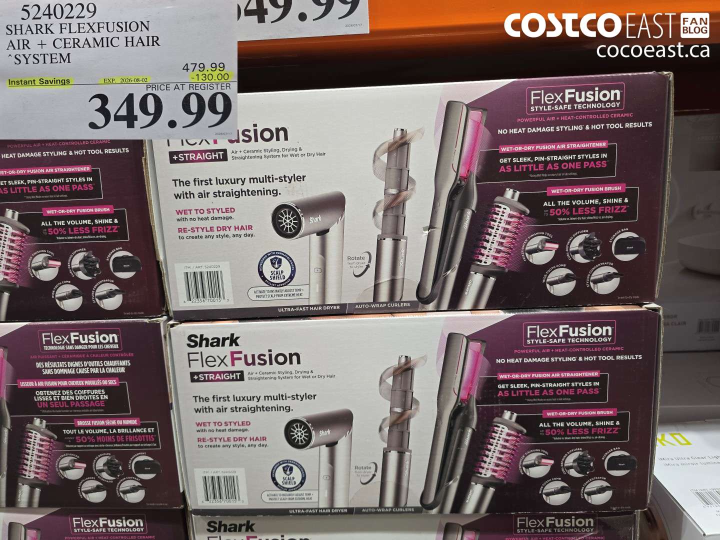 5240229 SHARK FLEXFUSION AIR + CERAMIC HAIR SYSTEM ($130.00 INSTANT SAVINGS EXPIRES ON 2026-08-02) $349.99