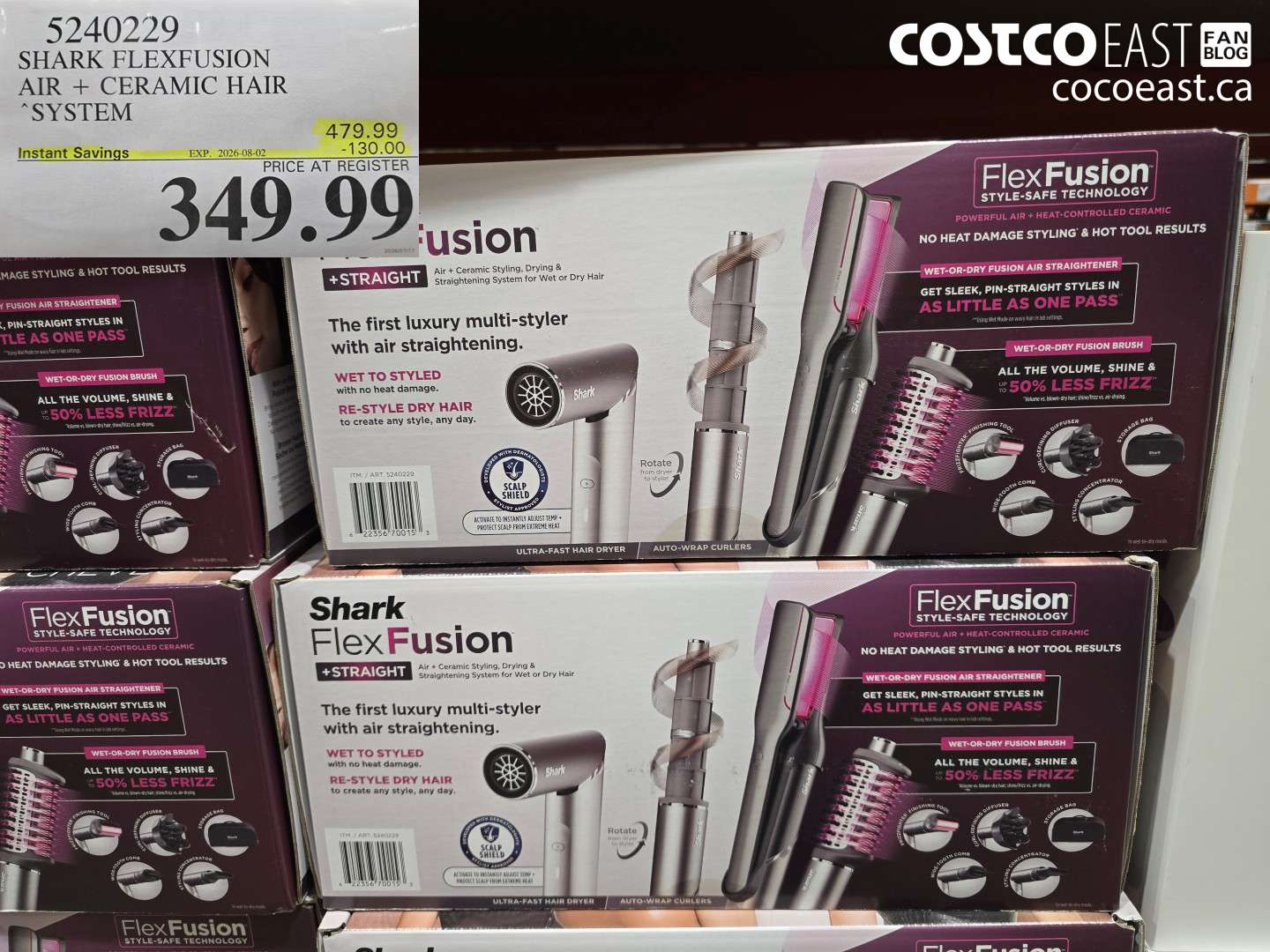 5240229 SHARK FLEXFUSION AIR + CERAMIC HAIR SYSTEM ($130.00 INSTANT SAVINGS EXPIRES ON 2026-08-02) $349.99