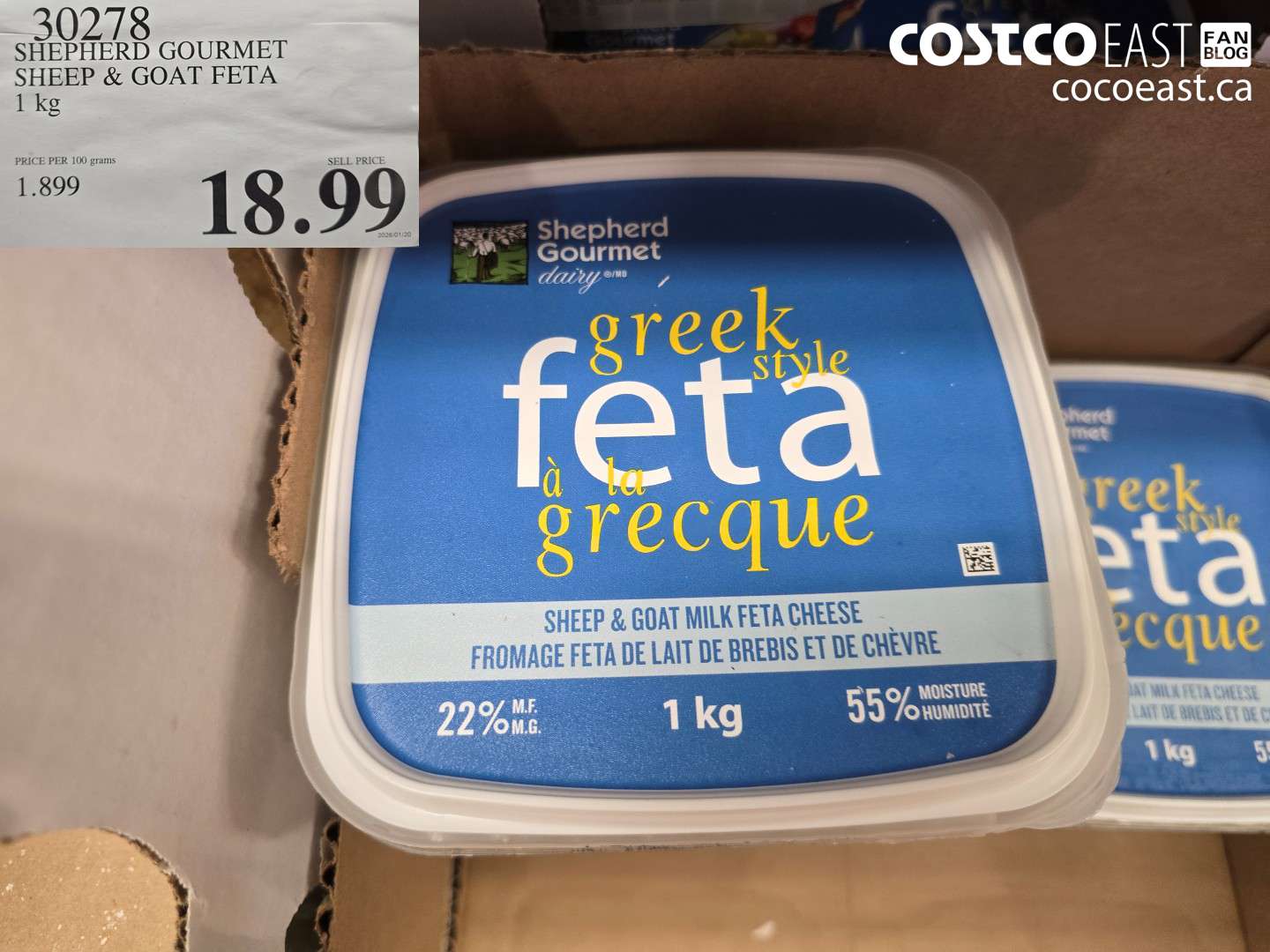 30278 SHEPHERD GOURMET SHEEP & GOAT FETA 1 KG $18.99