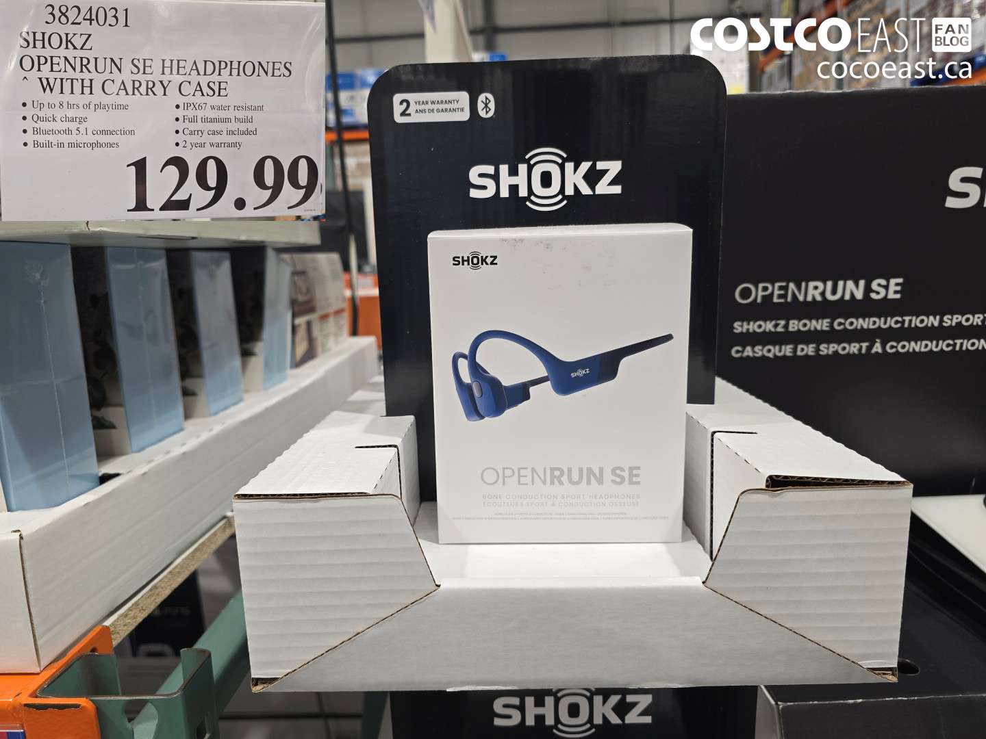 3824031 SHOKZ OPENRUN SE HEADPHONES WITH CARRY CASE $129.99