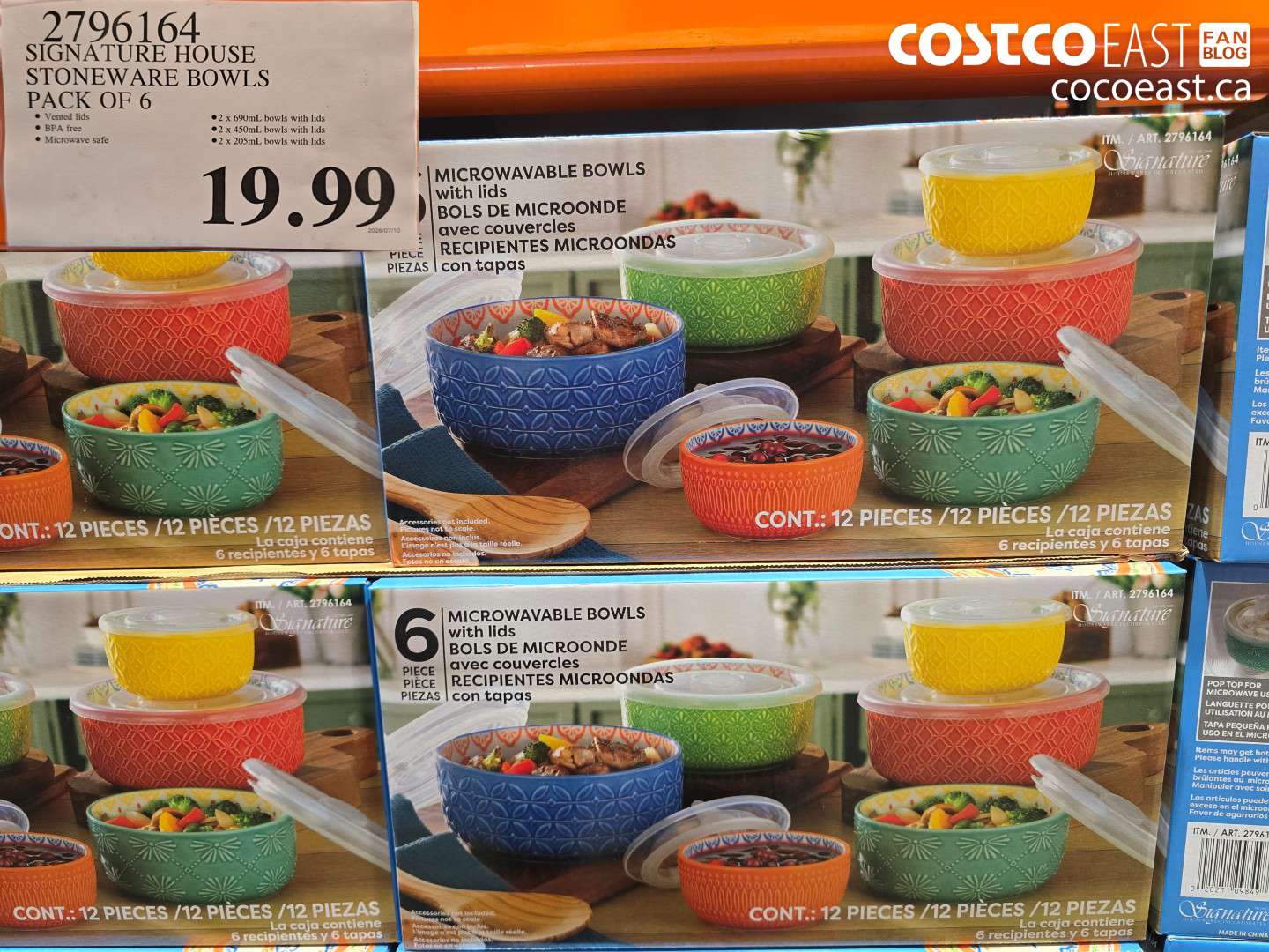 2796164 SIGNATURE HOUSE STONEWARE BOWLS PACK OF 6 $19.99