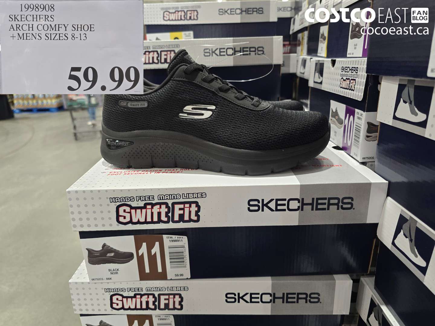 1998908 SKECHERS ARCH COMFY SHOE + MENS SIZES 8-13 $59.99