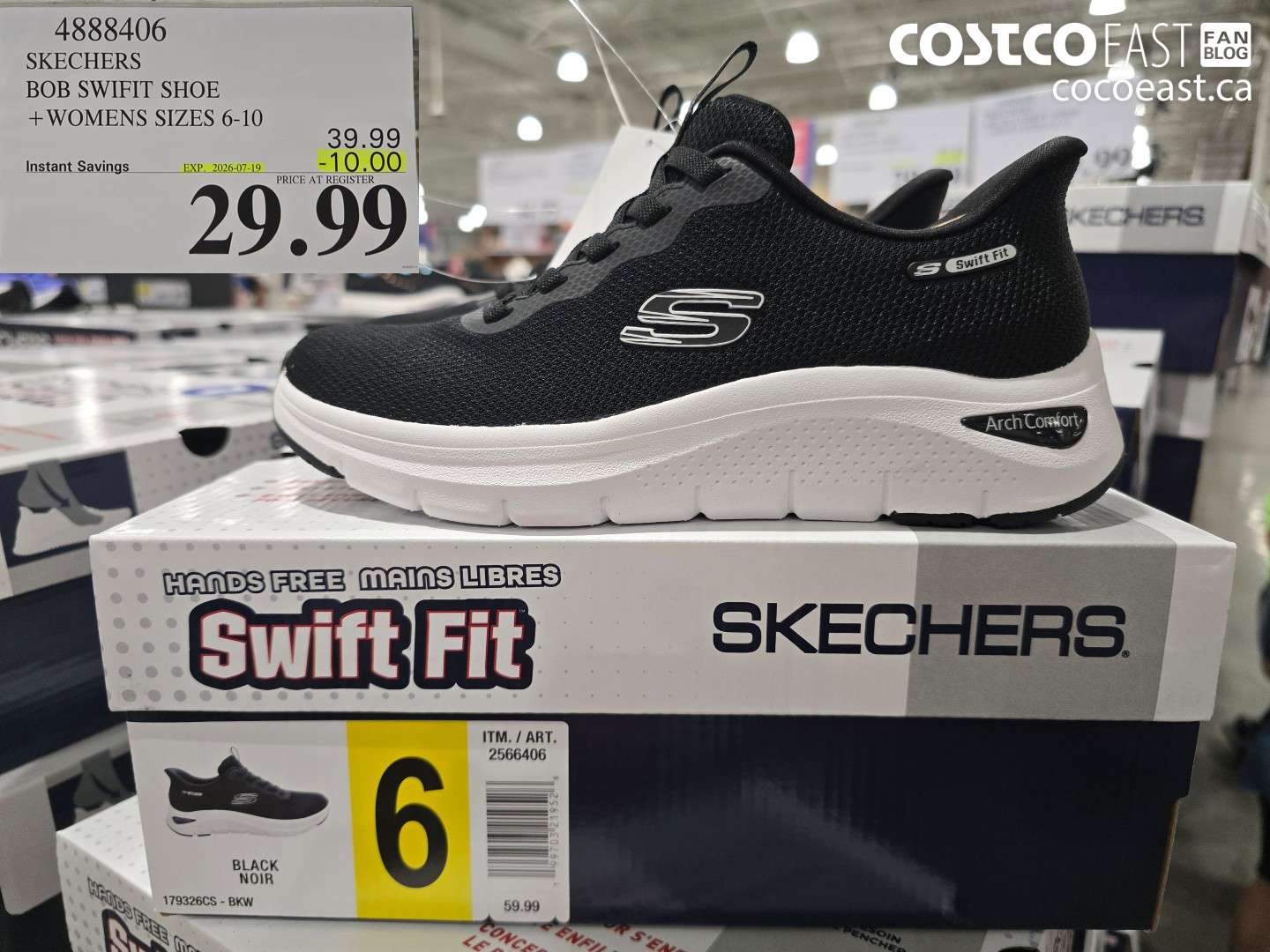 4888406 SKECHERS BOB SWIFIT SHOE + WOMENS SIZES 6-10 ($10.00 INSTANT SAVINGS EXPIRES ON 2026-07-19) $29.99