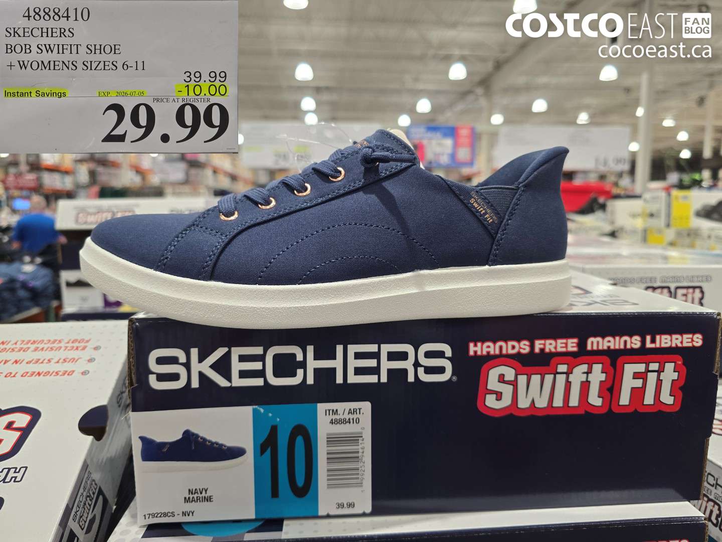 4888410 SKECHERS BOB SWIFT SHOE WOMENS SIZES 6-11 ($10.00 INSTANT SAVINGS EXPIRES ON 2026-07-05) $29.99