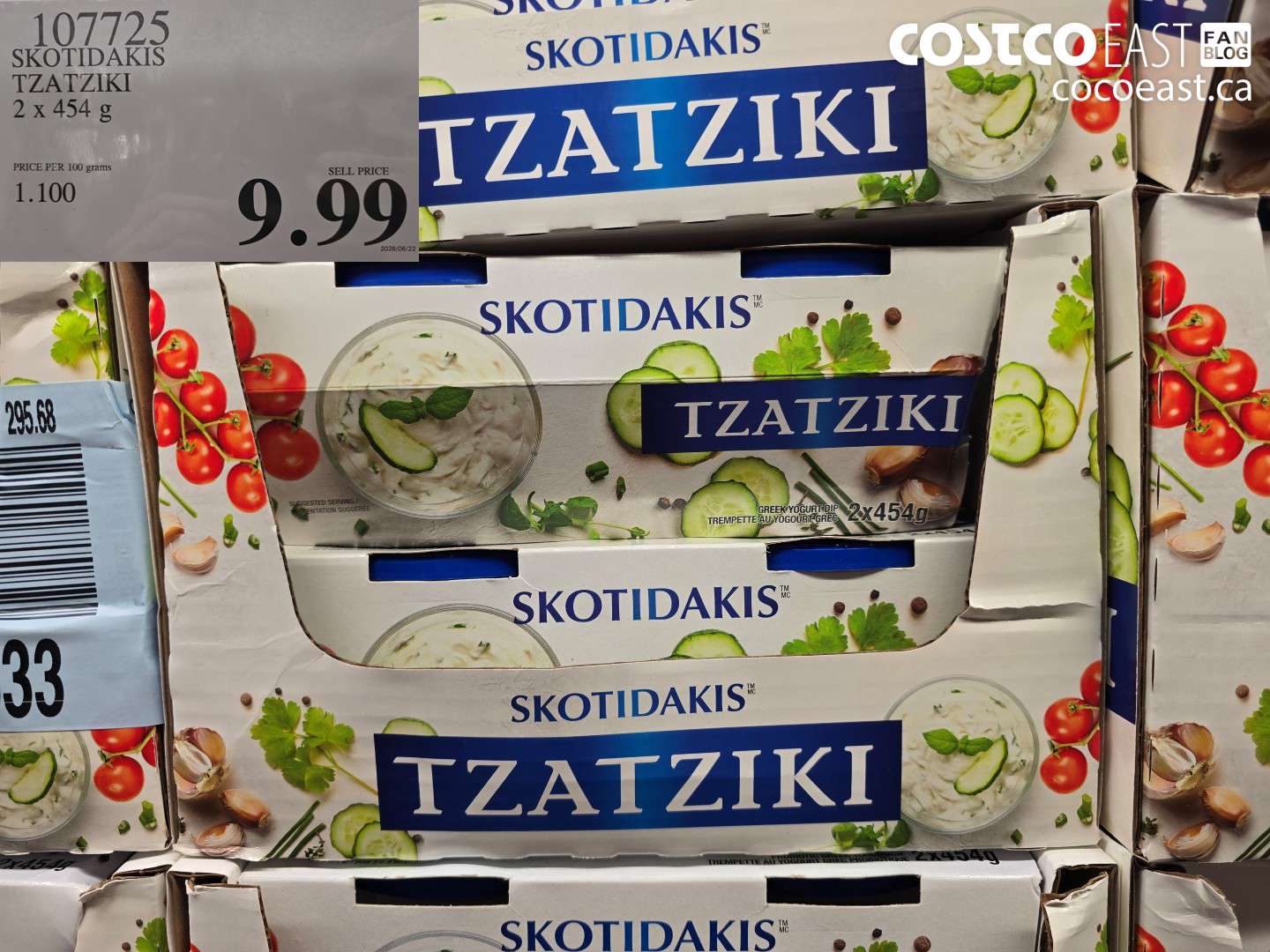 107725 SKOTIDAKIS TZATZIKI 2 X 454 G $9.99