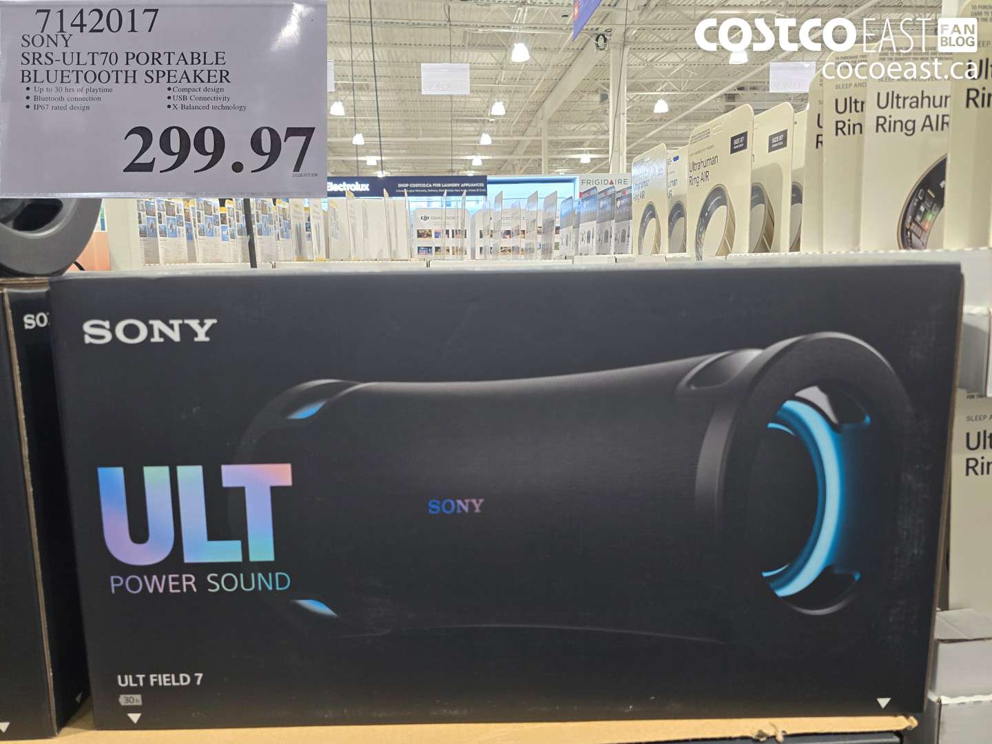 7142017 SONY SRS-ULT70 PORTABLE BLUETOOTH SPEAKER $299.97