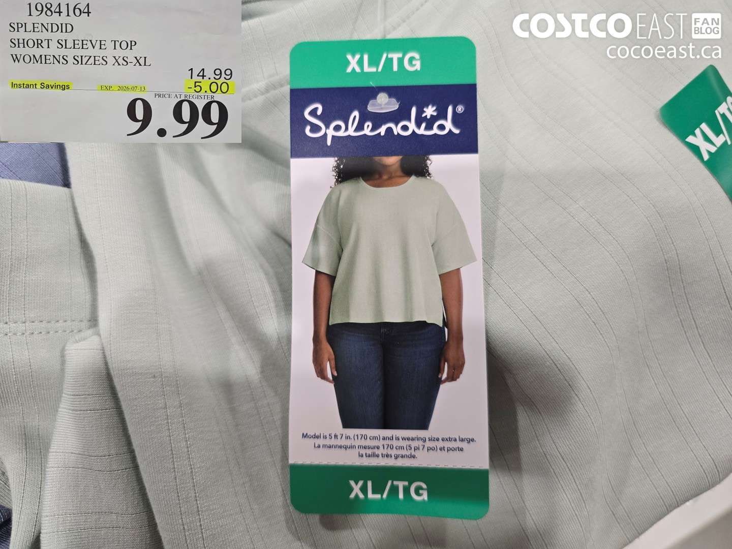 1984164 SPLENDID SHORT SLEEVE TOP WOMENS SIZES XS-XL ($5.00 INSTANT SAVINGS EXPIRES ON 2026-07-13) $9.99