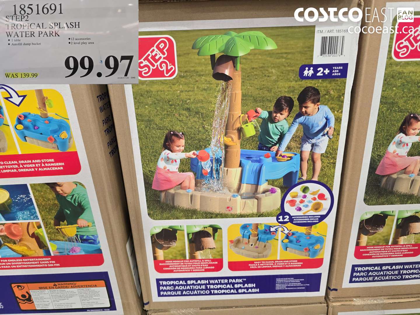 1851691 STEP2 TROPICAL SPLASH WATER PARK $99.97