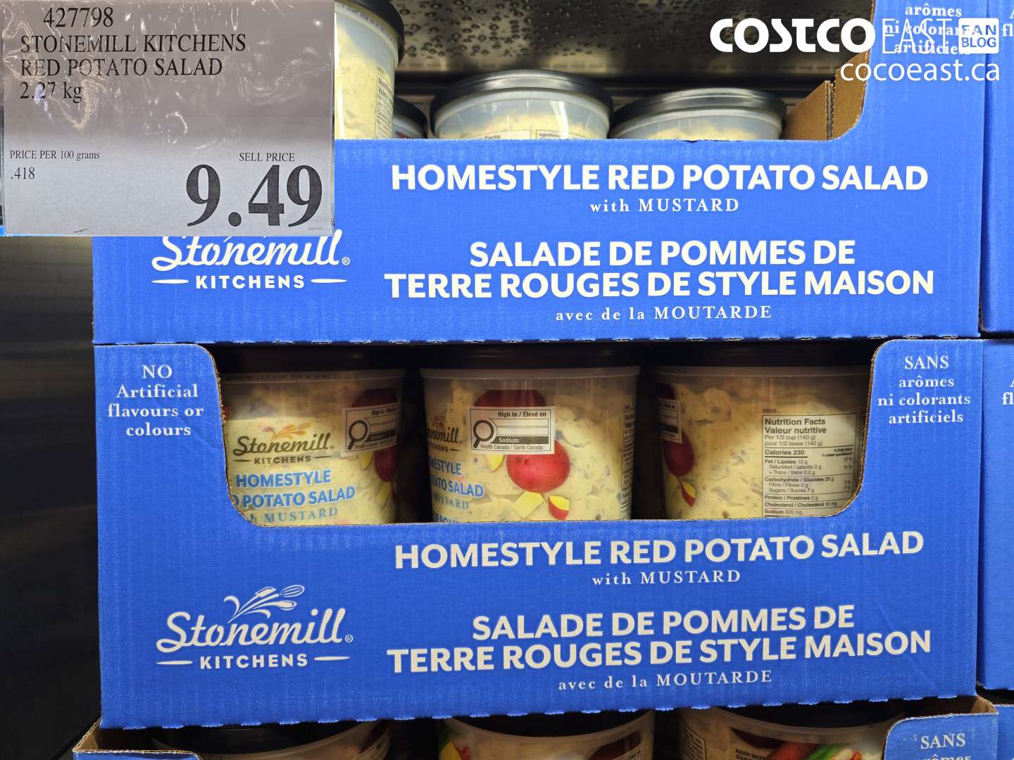 427798 STONEMILL KITCHENS RED POTATO SALAD 2.27 KG $9.49